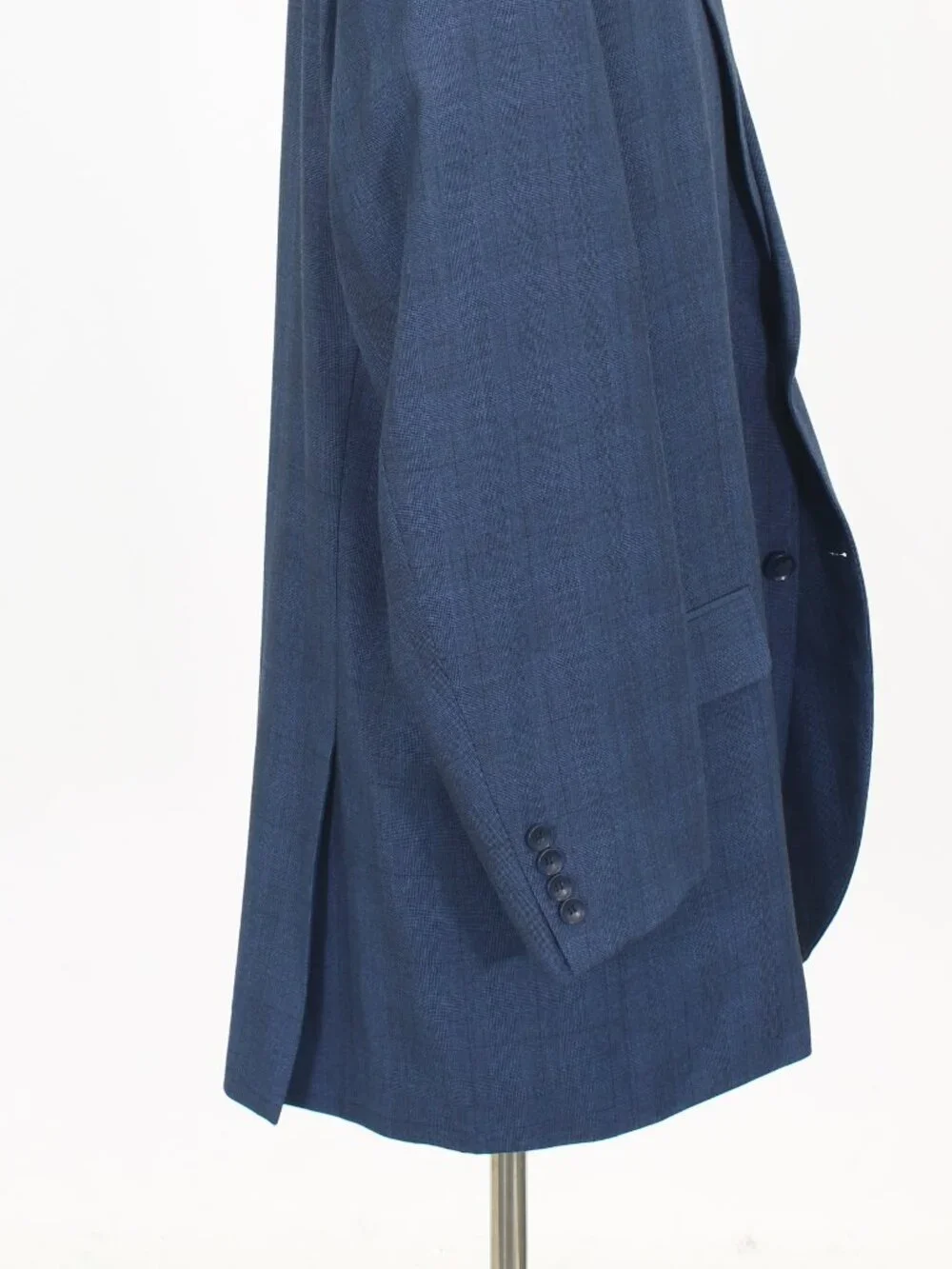 Bocaccio 54L 46x26 Blue Full Suit 2-Button Check R923